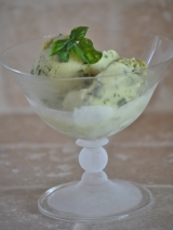 avocado + basil ice-cream